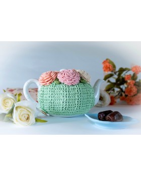 Happy Threads Handmade Crochet Tea Cozy (Sea-Green)